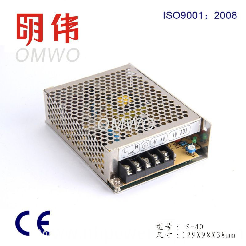 40W Single Output Switching Power Supply S-40